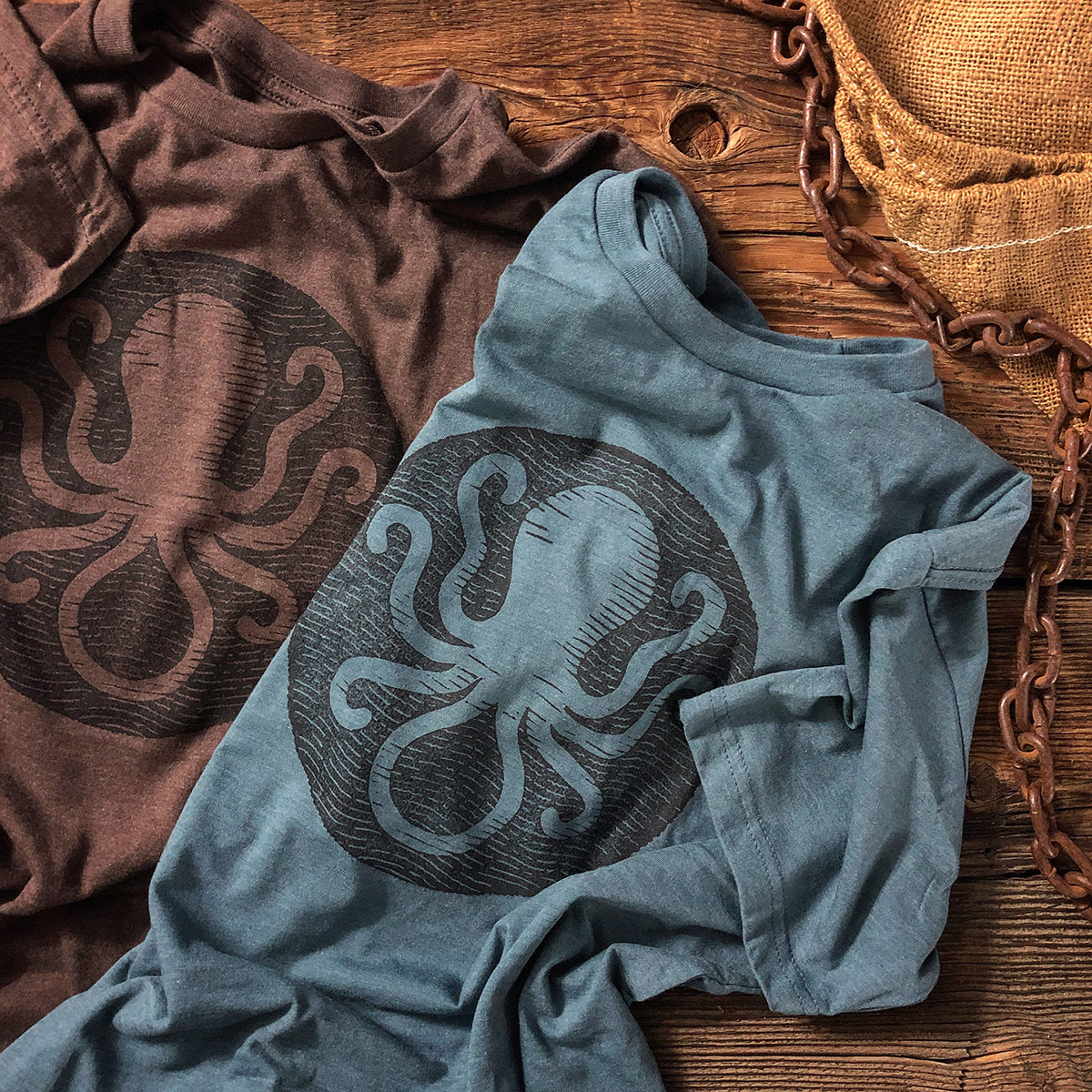 Invisible Ink Octopus Tees